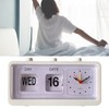 Desk Table Alarm Clock Manual Jump Calendar Desktop Alarm Clock