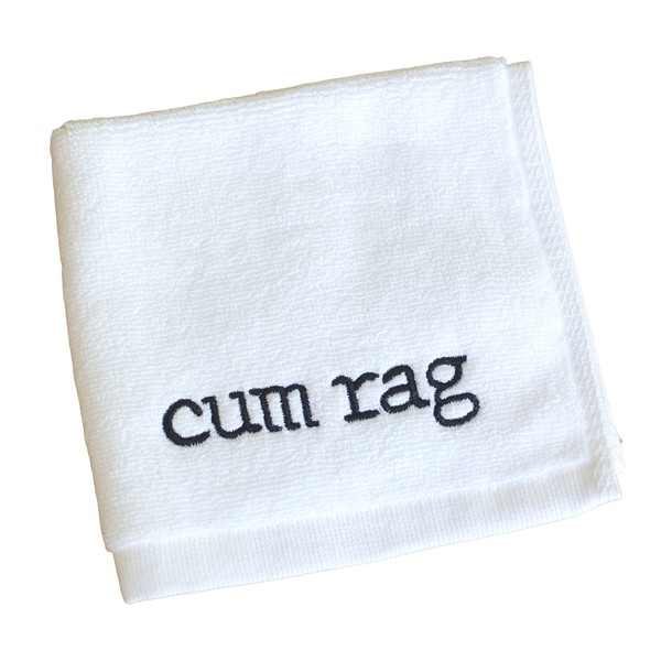 Cum Rag Embroidered Towel Adult Humor Gag Gift Funny Bachelorette Party Gift and Bachelor Party Gag Gift Naughty Gift for Adults