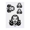 4 x 'Funny Vampire Girl' Temporary Tattoos - Water Resistant,