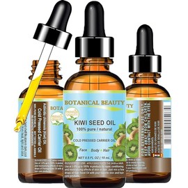 Aceite de semillas de Kiwi. Aceite portador prensado en frío 100 % puro, natural, sin diluir, virgen. 15 ml. Para el cuidado de la piel, el pelo y los