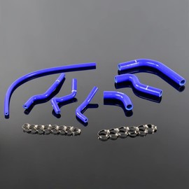 G-PLUS (Blue) Silicone Radiator Heater Hose, Compatible with Suzuki Samurai 1986 1987 1988 1989 1990 1991 1992 1993 1994 1995 1986-1995