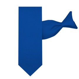 Jacob Alexander - Corbata para el cuello con clip para hombre, Azul Real, 20 inch Clip-On