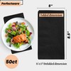 2 Ply Black Dinner Napkins - Pack of 50ct