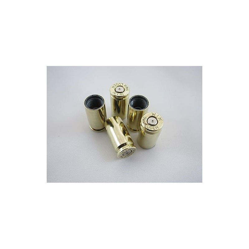 9mm Caliber Bullet Shell Casing Universal Tire Valve Stem Caps