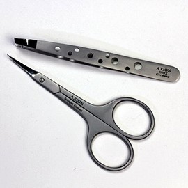 Germany, Solingen Axion akusionkonkorudo Notebook Brow Scissors + Precision Tweezing # slg007975fba