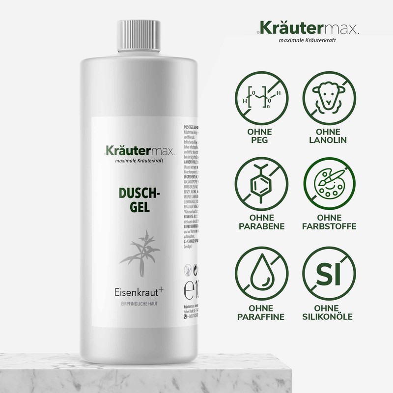 Kräutermax Verbena Shower Gel | Shower Gel & Shampoo with