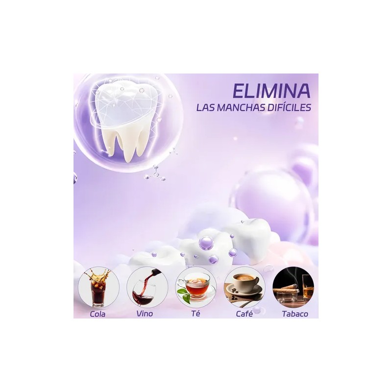 Tiras Blanqueadoras De Dentales Morados 14 Tratamientos