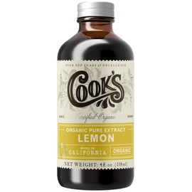 Cook's Organic Pure Lemon Extract 4oz.