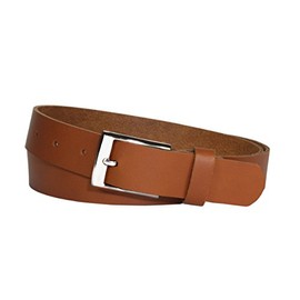 Vascavi Genuine Leather Belt, 3 cm Wide and Approx. 0.25 cm Thick, Belt, Waist Belt, Denim Belt, Made in Germany, Cognac