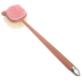 Operitacx 2 Stück Doppelseitige Duschbürste mit Langem Griff Körperpeeling Bürste Weichem Material für Sanfte Ergonomisches Design zum Schrubben Körper für Hauttypen