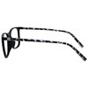 OPULIZE Arc 2 Pack Large Reading Glasses Black Purple Patterned