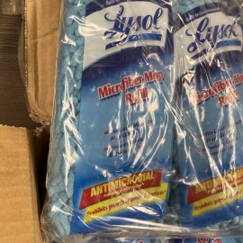 Lysol 12 Pack Lysol Microfiber Mop Refill Brand New