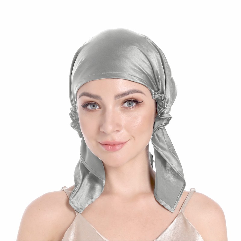 SissiLita 100% Silk Bonnet for Sleeping, Hair Bonnet with Tie