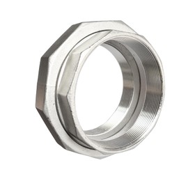 LOZOME 4" Union Pipe 304 Stainless Steel NPT Female Thread Union Joint Cast Pipe Fitting Pack of 1