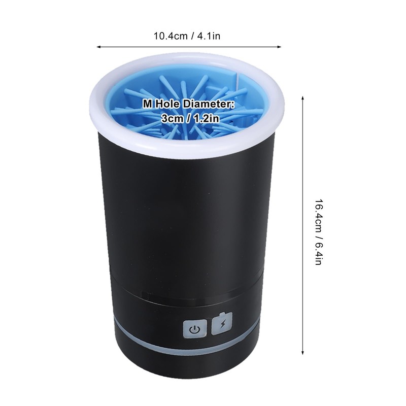 Automatic Dog Cleaner, Soft Electric Washer USB Rechargeable Portable Cleaner