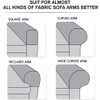 Armrest Chair Covers,Set of 2 Stretch Fabric Armchair Couch Arm