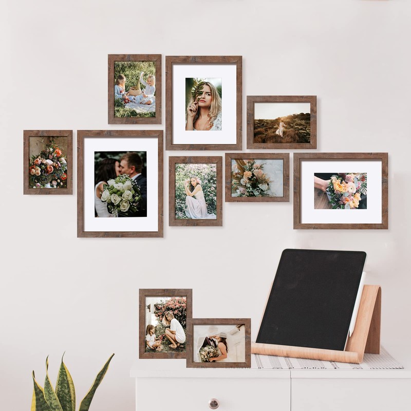 SESEAT Picture Frames Collage, Gallery Wall Frame Set with 11x14