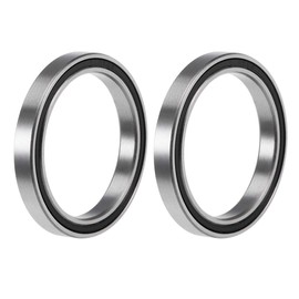 sourcing map 6705-2RS Deep Groove Ball Bearings Z2 25mm x 32mm x 4mm Double Sealed Chrome Steel 2pcs
