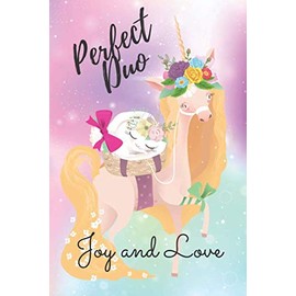 Perfect Duo Joy and Love: Unicorn Journal, Diary, Notebook
