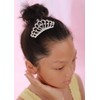 JWICOS Mini Crystal Hair Comb Silver Small Crystal Comb Headband