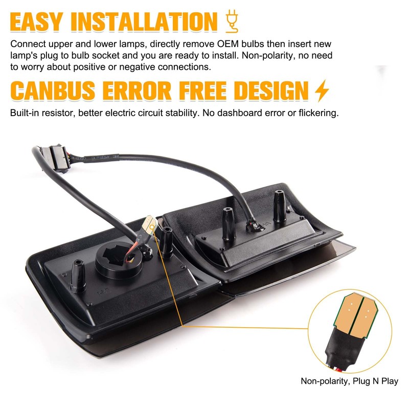 Gempro Sequential Amber LED Corner Side Marker Turn Signal Lights