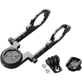 Rec-Mounts 190-GM+GP-254 Cycle Computer Mount, Black for 1.0 inches (25.4 mm), Garmin Cat Eye Combo Mount, Ambidextrous Narrow Type, With Lower Adapter,