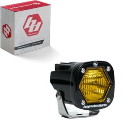 Baja Designs S1 Trail Black LED Light Pod for Dual Sport, Motorcycles, and Dirtbikes (Trail Lens; Baja Amber)