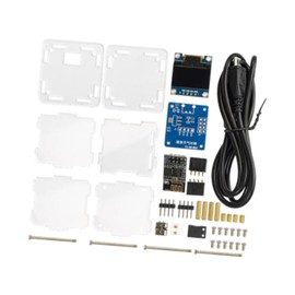 WeiLaiKeQi DIY Digital Clock Kit ESP8266 Mini Weather Clock for Indoor Study Room Cafes