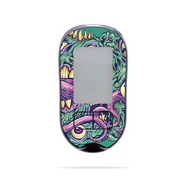 MightySkins Skin Compatible with Accu-Chek Aviva Plus - Eyes and Teeth | Protective, Durable, and Unique Vinyl Decal wrap Cover | Easy to Apply, Remove, and Change Styles | Made in The USA