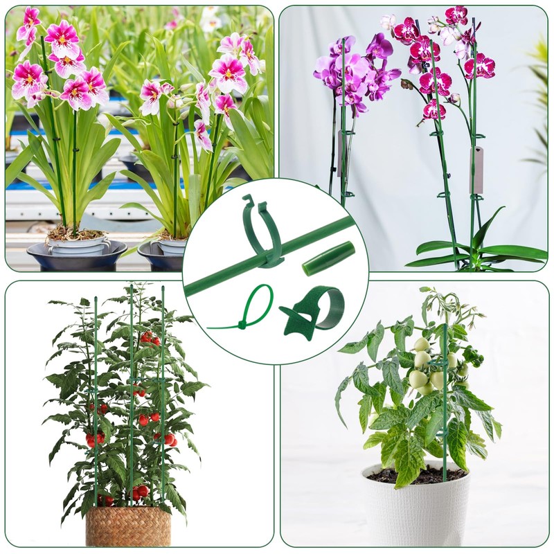 Realure Orchid Sticks, Pack of 15 Adjustable Plant Support, Orchid