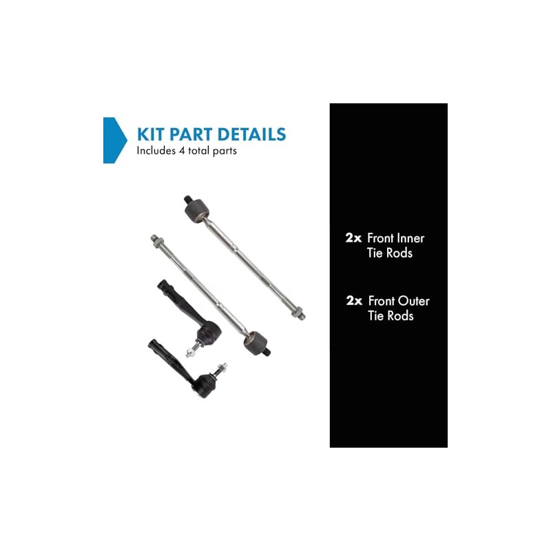 TRQ - Juego de barras de acoplamiento delanteras interiores y