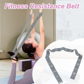Resistance Band, 10 Loops Stretch Strap, Fitness Strap, Elastic Strength Bands for Pilates, Yoga, Dance and Gymnastics Exercise