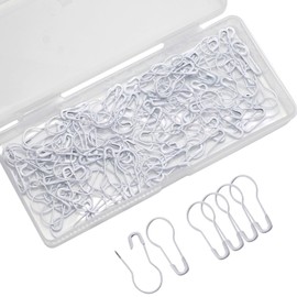 BokWin 120 Pcs White Bulb Pins, 0.87 inch Gourd Safety Pin Clothing Tag Pins for Clothing Crafting and DIY