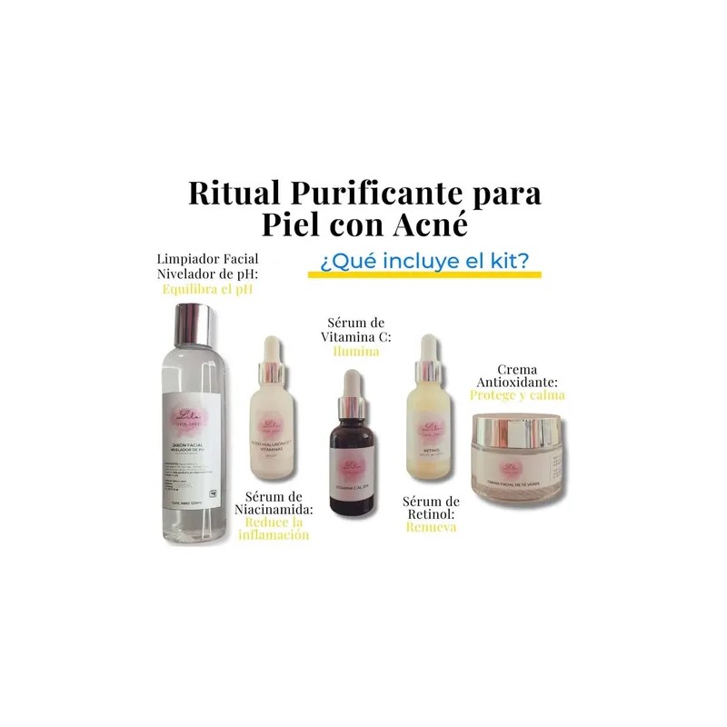 Kit Purificante Acné Lilo Skincare Niacinamida Y Retinol