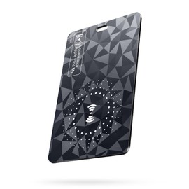 lulaven Ucard Wallet Tracker Card 1, Thin Bluetooth Tracker, Works Only with Apple Find My iOS, Wallet Finder and Item Locator for Purse, Luggage Tag and More (Diamond)