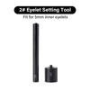 WUTA Eyelets Setting Tool,Smooth Black Grommet Installation Tools, Rivets Setter