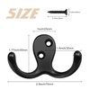 Homanu 14 Pack Coat Hooks, Heavy Duty Double Prong Coat