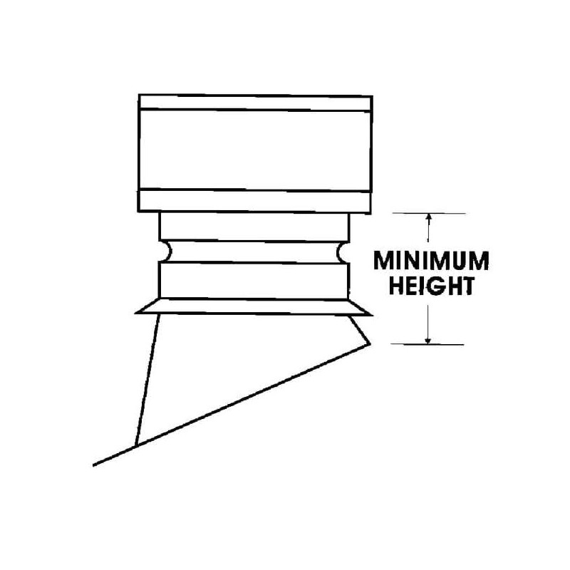 Female Vent Adapter, 5 in Dia, 6 in L