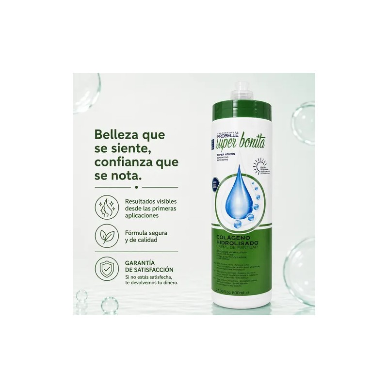 Crema Para Peinar Colágeno Hidrolisado 800ml