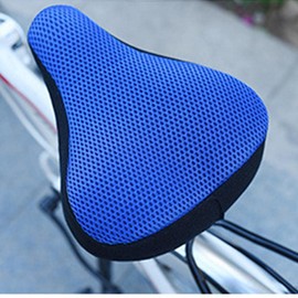 SPYMINNPOO Bicycle Saddle Cover, Breathable Padded Seat Cover, Comfortable Seat Cover for Bicycle Accessories (Black Dark)