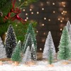 15pcs Mini Christmas Tree Snowy Small Christmas Tree Xmas Table