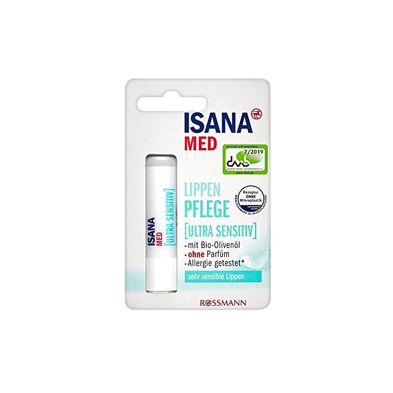 Isana Med Ultra Sensitiv Lippelpflege (1x4,5g) + Gratis Block