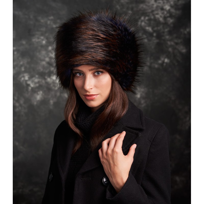 Futrzane Classic Cossack Hat - Faux Fur Hats for Women