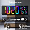 XREXS Large Digital Wall Clock with Remote Control, 17.2" LED