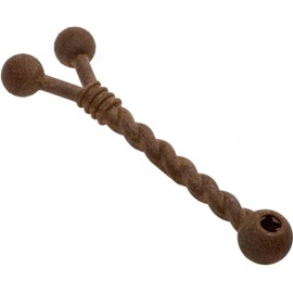 ECOMFY Strong Dog Wood Eco chew toys for Dogs, Twister 30cm, Scented and Long Lasting, Super Strong Dog Toy for Aggressive chewers, Ideal for Pulling Play, Eco-Friendly Dog Chew Toy