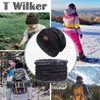 T WILKER 2Pcs Kids Winter Knitted Hats+Scarf Set Warm Fleece