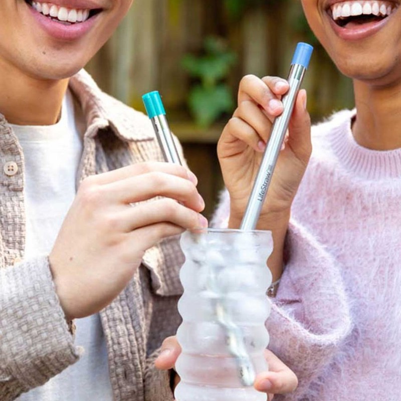 LifeStraw SIP Stainless Steel Water Filter Straw with Carry Case