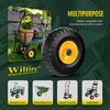 Wiltire (2 Pack) 4.10/3.50-4 Flat Free Tire and Wheel 10-Inch