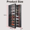 Triceratops Knife Display Case with Lockable Clear Acrylic Door, Wall