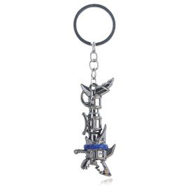 SONGCHANGJEWELRY Cyberpunk Rock Lolita Cool Weapon Keychain - Horror Excitement Anime Movie Merchandise - Shark Rocket Launcher Designs